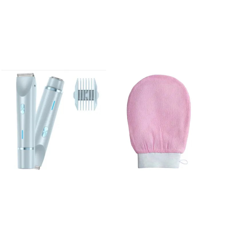 Women’s dual head hair remover and shaver by My Store with sleek design and dual blades for efficient hair removal.
