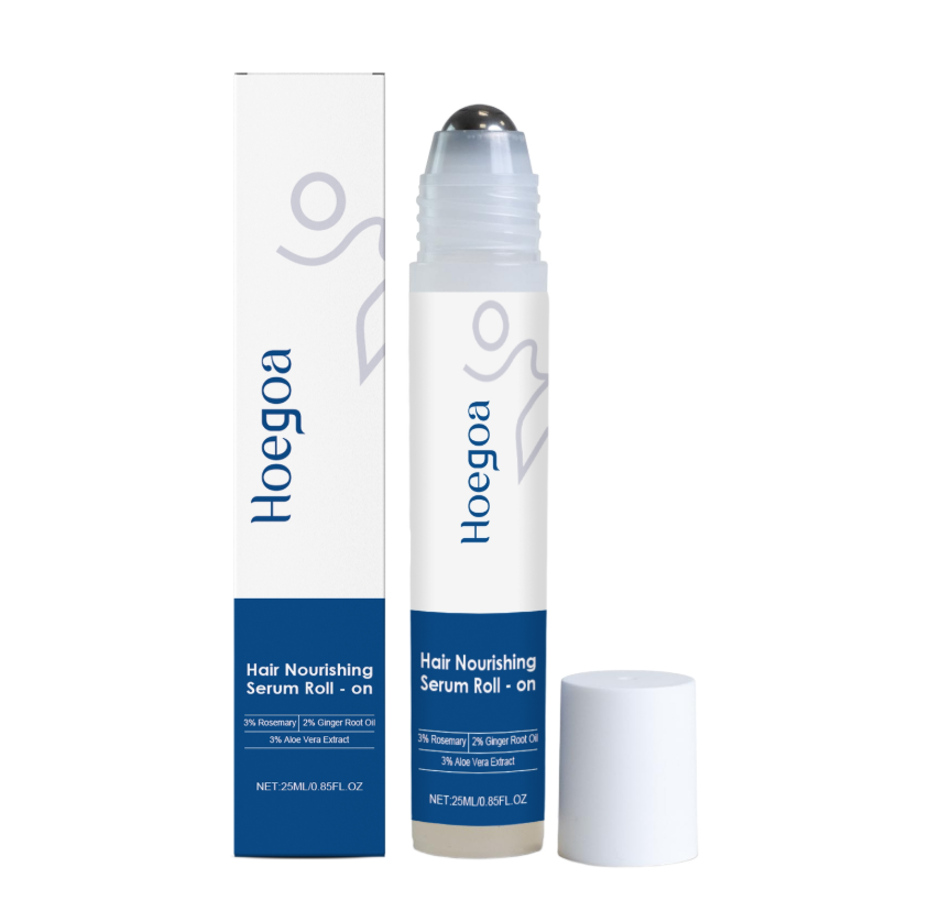 Hair growth serum roller from My Store with a sleek design, ready for scalp application to promote hair growth and thickness.