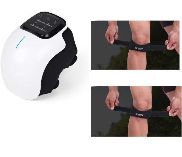 Electric relaxing knee massager from My Store with adjustable straps and massage nodes for soothing knee pain relief.