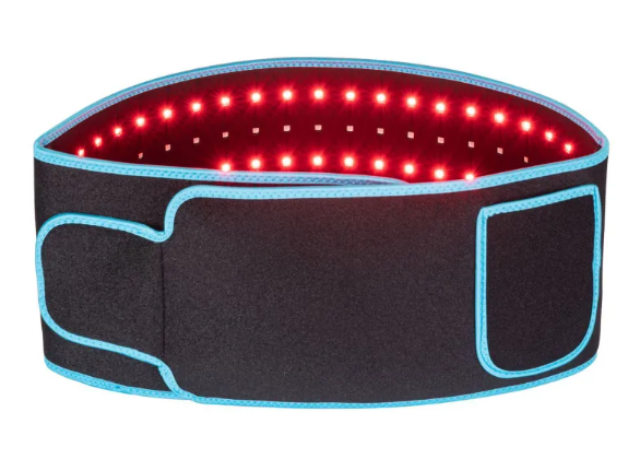 Active Thrive LED Infrared Belt Therapy Device showing a black belt with LED lights for infrared therapy treatment.