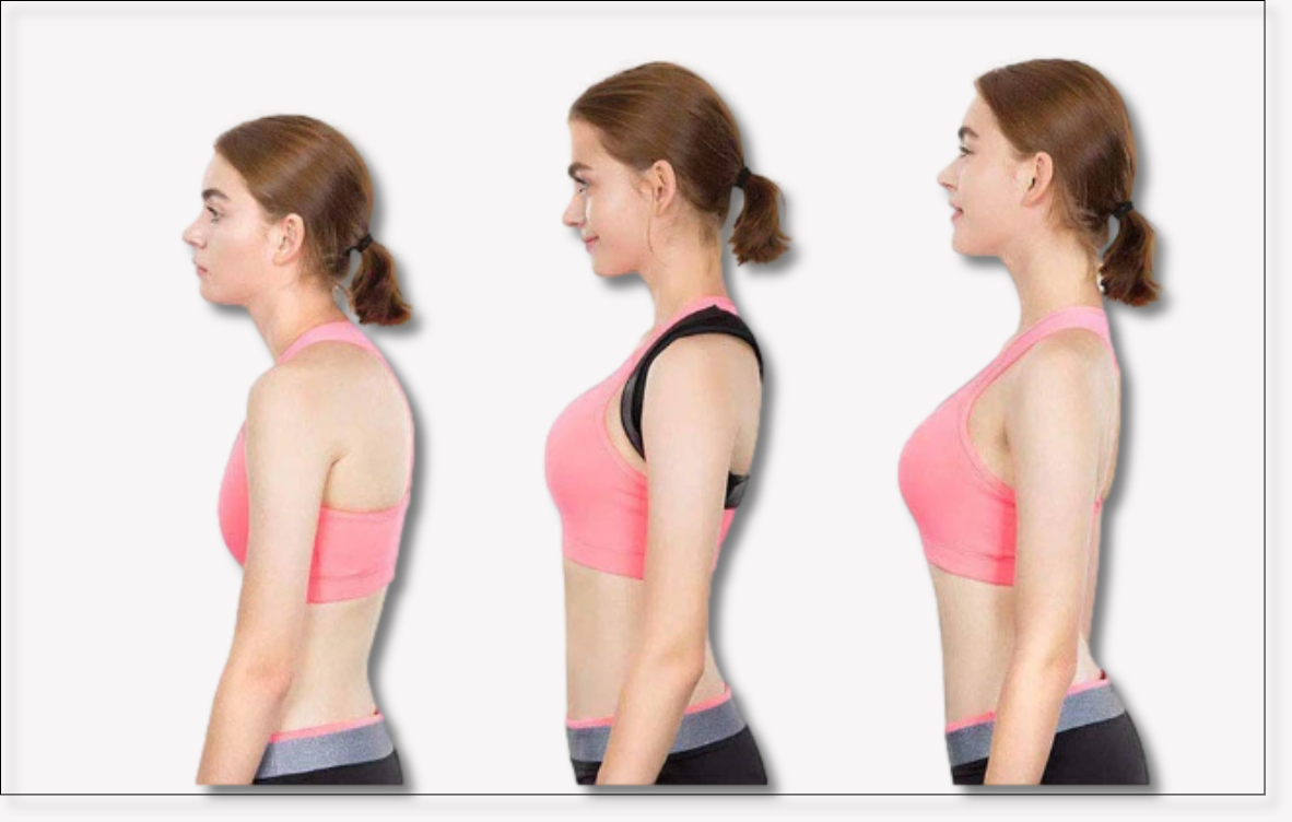 Adjustable posture corrector brace from My Store, designed to improve back alignment and support for better posture.