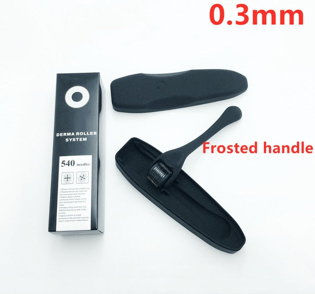 My Store Derma Face Roller with stainless steel roller for facial massage and skin rejuvenation, shown on a white background.