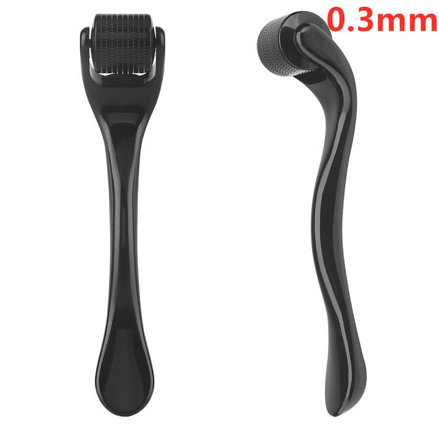 My Store Derma Face Roller with stainless steel rolling balls for facial massage and skin rejuvenation.