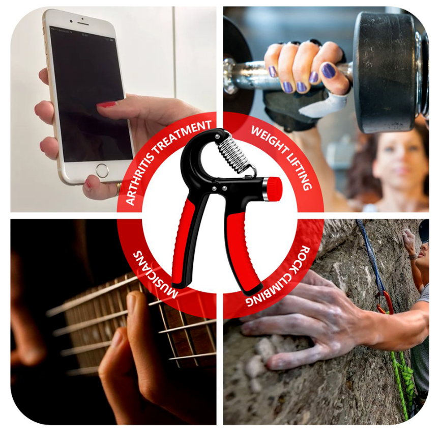 PowerGrip Strength Trainer by My Store with textured grip handles and adjustable resistance for hand and forearm exercise.