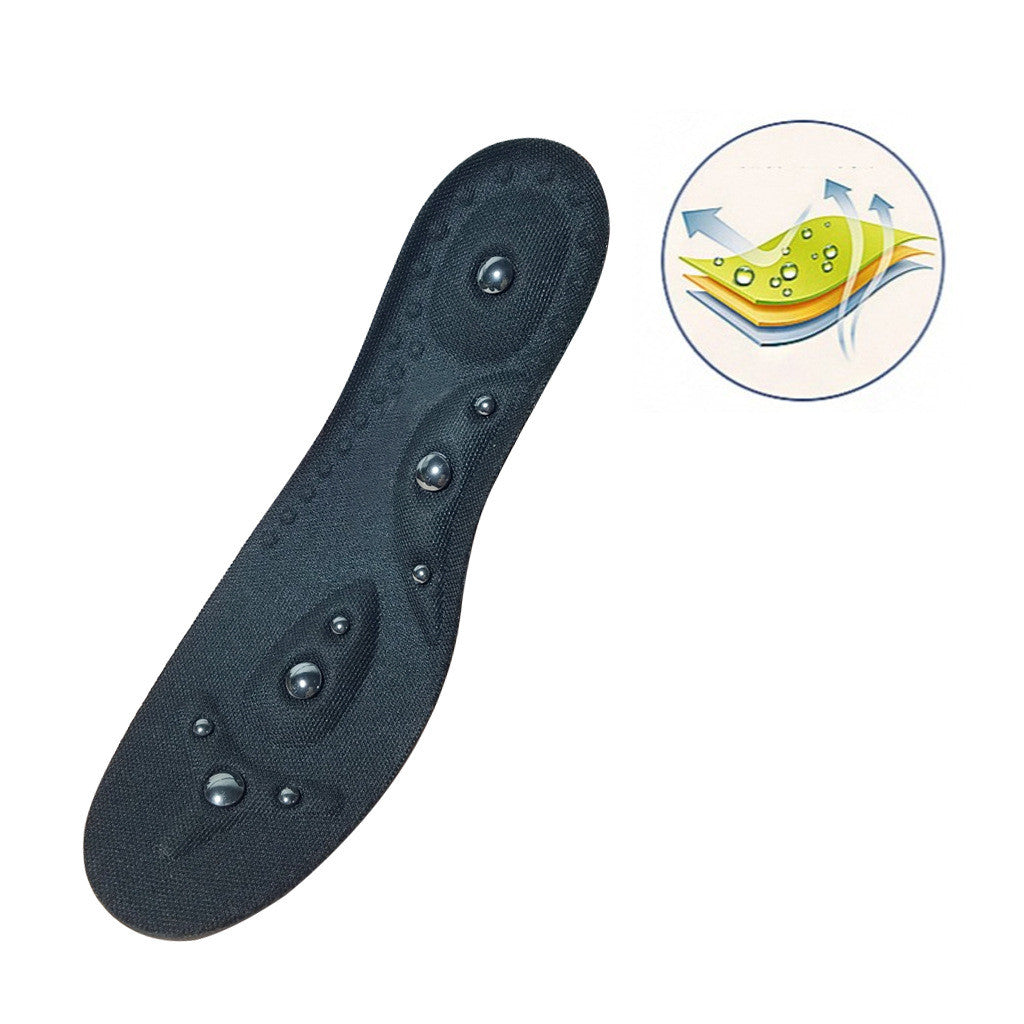 Active Thrive magnetic therapy insole designed for foot health and massage, featuring embedded magnets for pain relief and comfort.