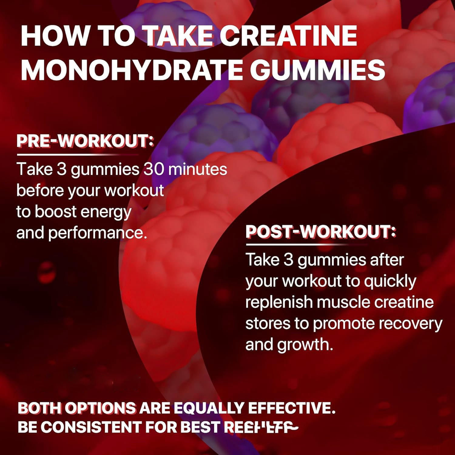 Active Thrive Muscle Boost Gummies showing colorful fruit-flavored gummy vitamins in a clear container.