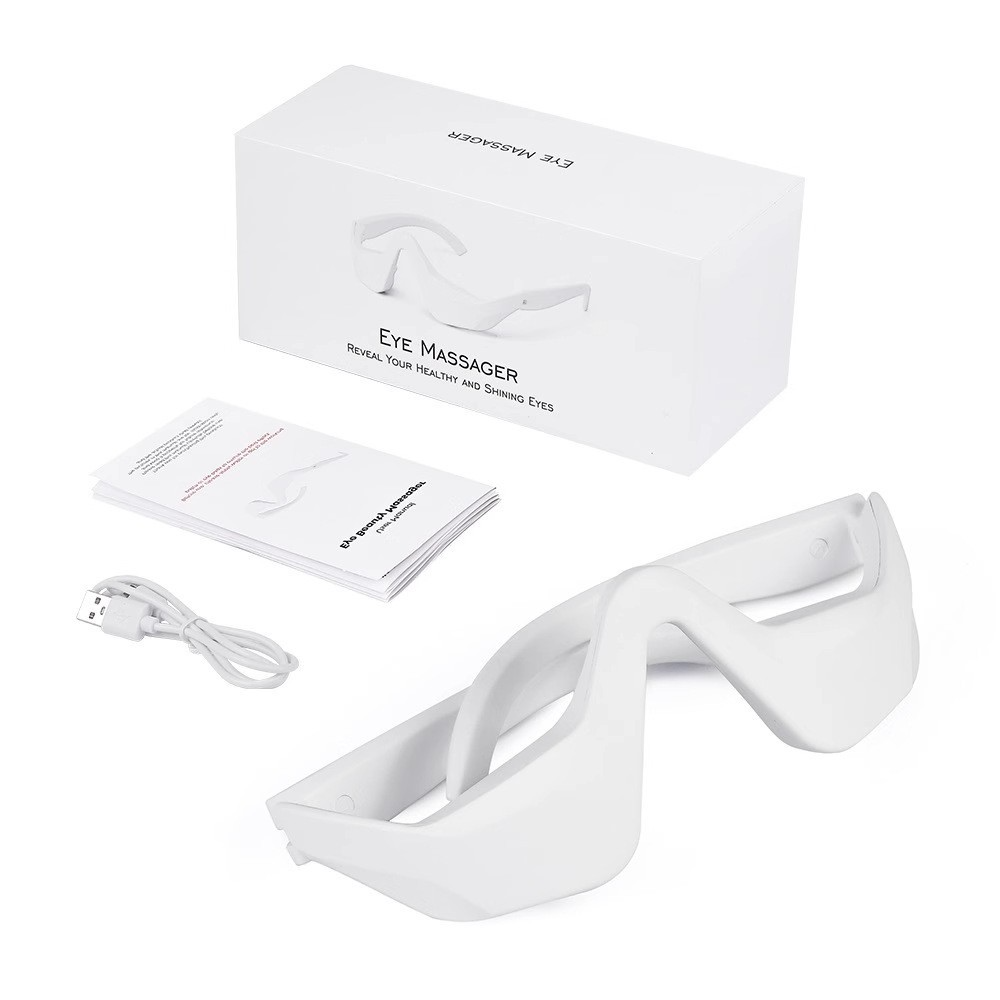 Wireless eye massager from My Store with ergonomic design and adjustable straps, designed to relax and soothe tired eyes.