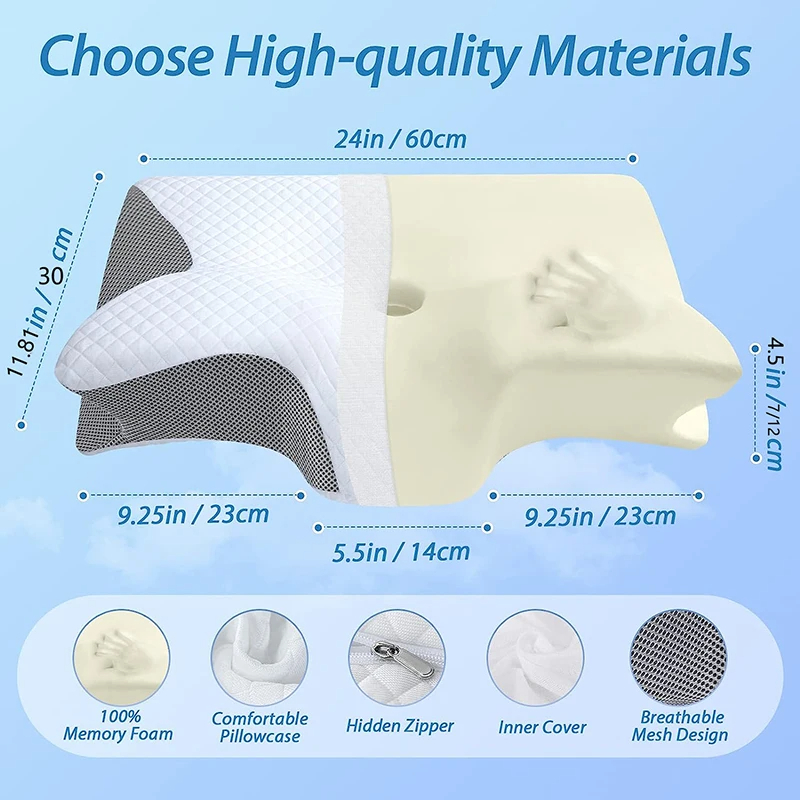 Comfortable neck pillow from My Store with ergonomic design, ideal for travel or relaxing at home.