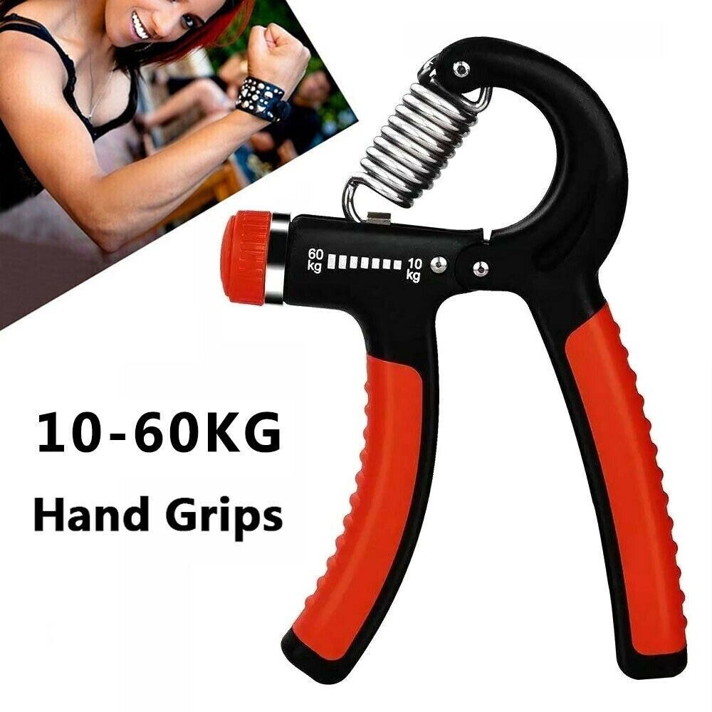 My Store PowerGrip Strength Trainer showing textured handles and adjustable resistance settings for hand and grip strengthening.