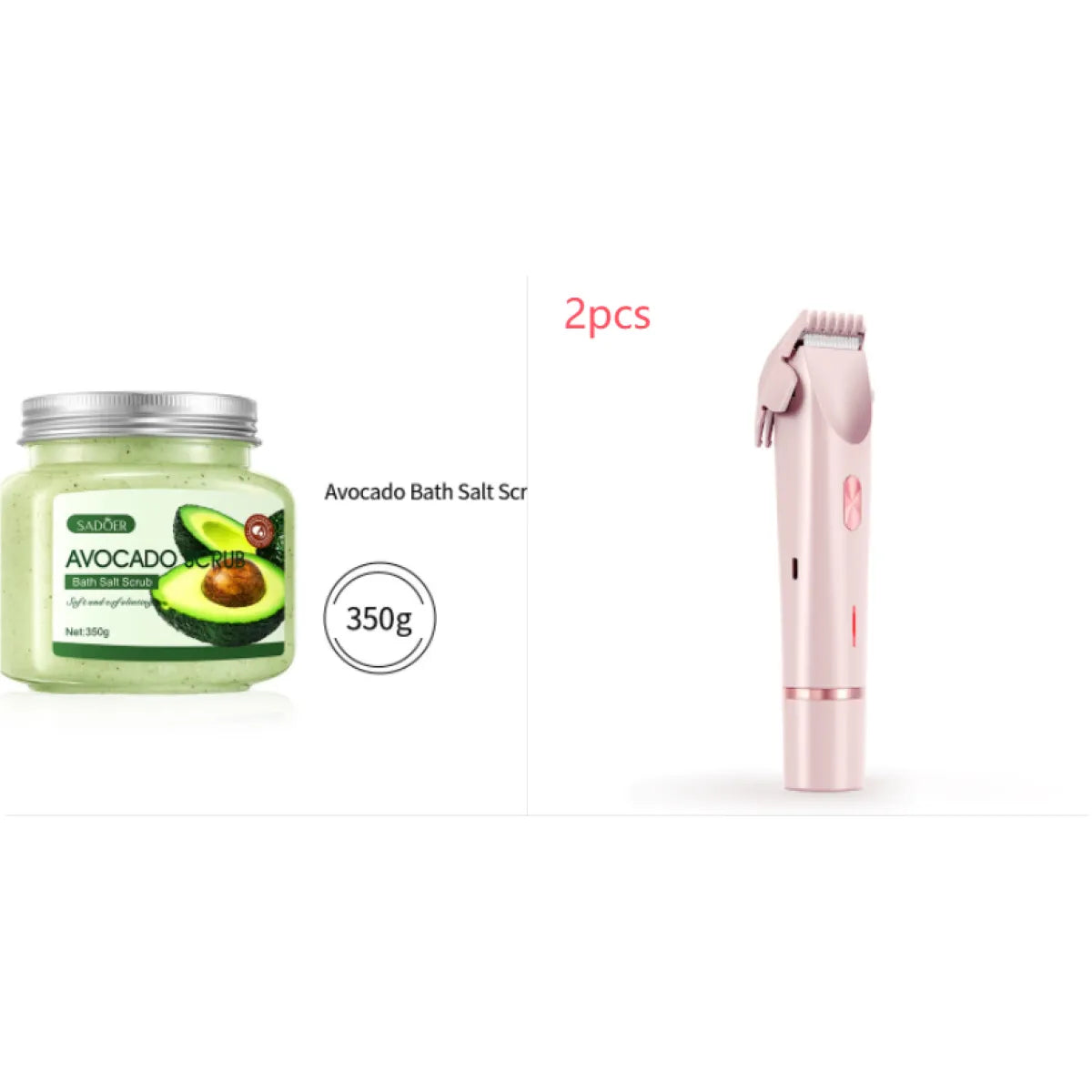 Women’s dual head hair remover and shaver from My Store with sleek design and two removable heads for easy hair removal.