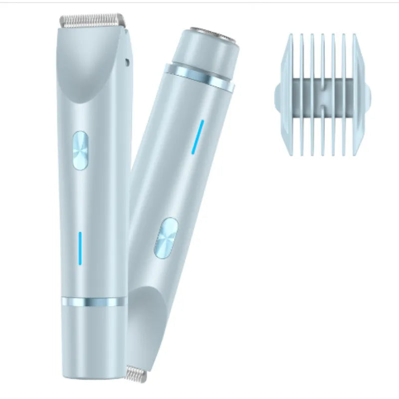 Women’s dual head hair remover and shaver from My Store, featuring sleek design and dual shaving heads for smooth skin.