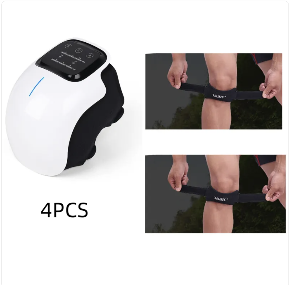 Physiotherapy relief device by My Store showing ergonomic design and adjustable straps for targeted pain relief.