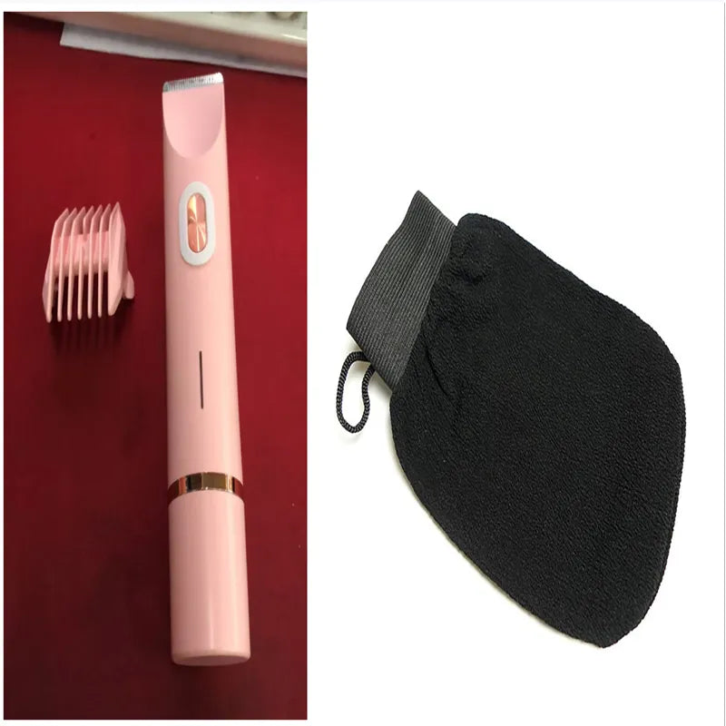 Women’s dual head hair remover and shaver by My Store, featuring a compact handheld device with two removable heads
