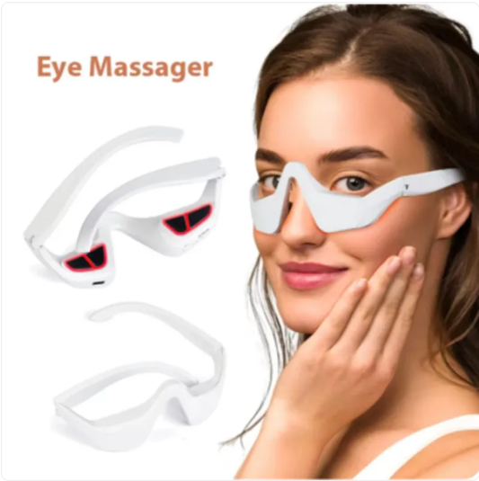 Red Light Eye Massager from My Store with ergonomic design, soothing eye area therapy, and adjustable settings for comfort.
