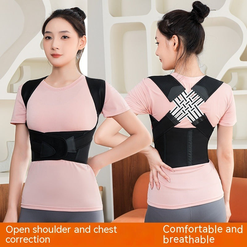Unisex posture corrector back brace from My Store, adjustable support device for improved spinal alignment and back posture.