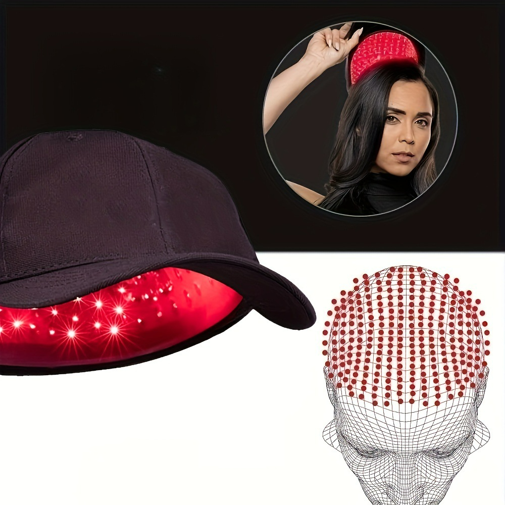 Red Light Therapy Cap by My Store with multiple LED lights designed for scalp and hair treatment.