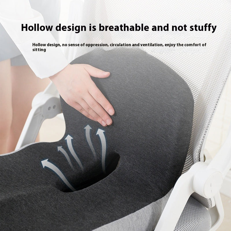 Memory foam backrest from My Store, ergonomic support cushion with adjustable strap for improved posture and comfort.