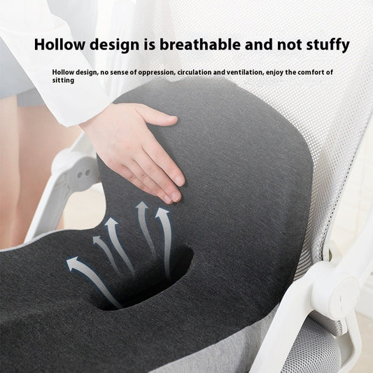 Memory foam backrest from My Store, ergonomic support cushion with adjustable strap for improved posture and comfort.