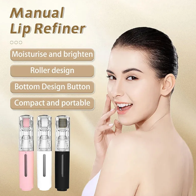My Store 3-in-1 lip and beard growth roller with stainless steel rollerball and ergonomic handle for targeted skincare and hair growth
