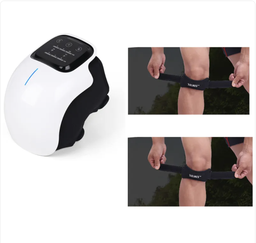 Physiotherapy Relief product by My Store showing a close-up of the treatment device with ergonomic design and user instructions.