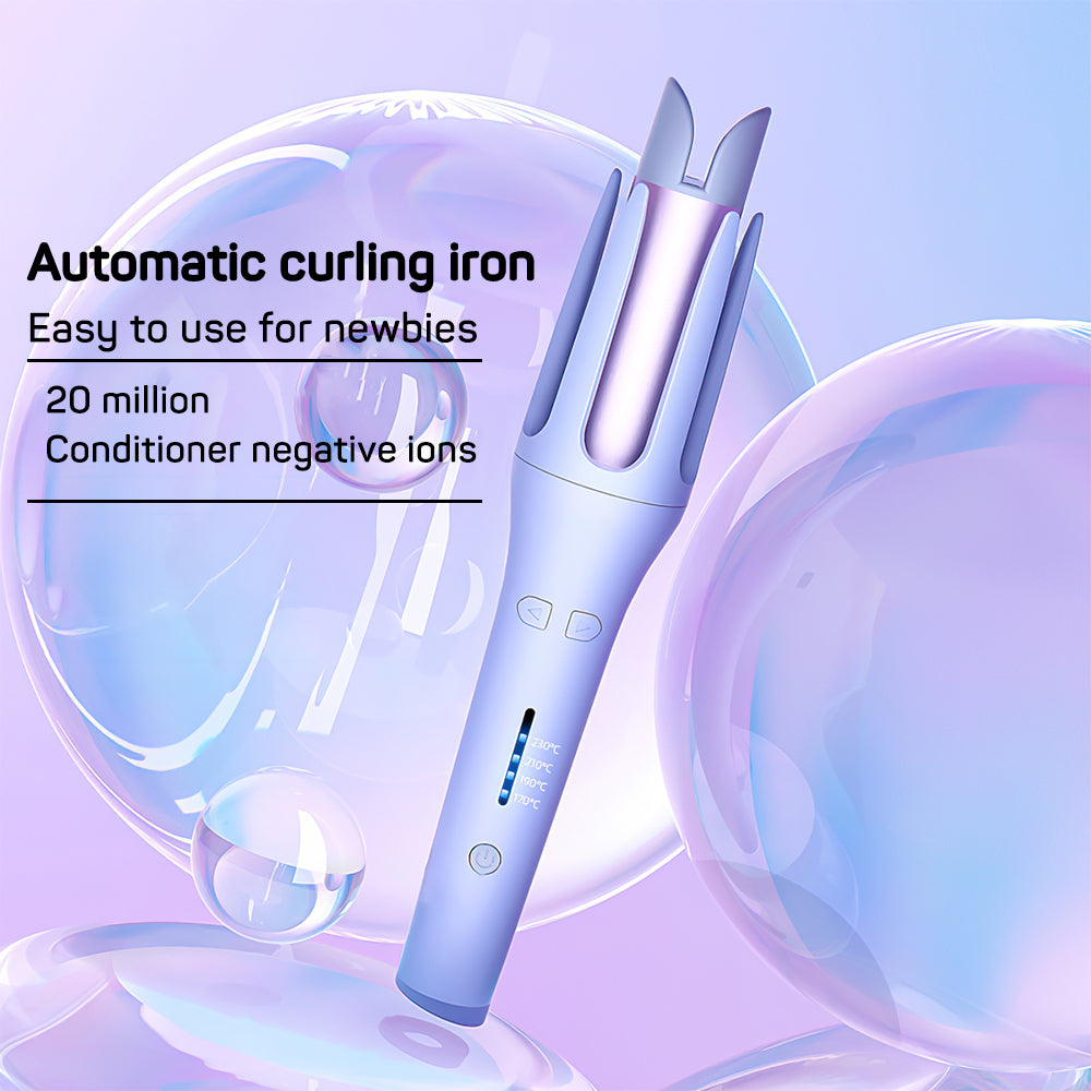 Automatic electric hair curler and waver iron from My Store, showing the device with curling barrel and digital control panel.